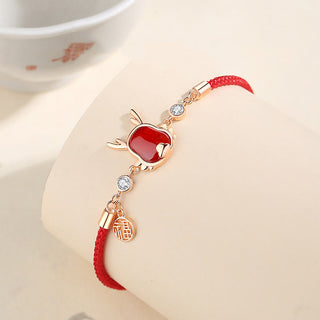 ❗❗❗A Flash Sale- Buddha Gift 925 Sterling Silver Year of the Dragon Natural Red Agate Dragon Attract Fortune Fu Character Strength Bracelet Necklace Pendant Earrings