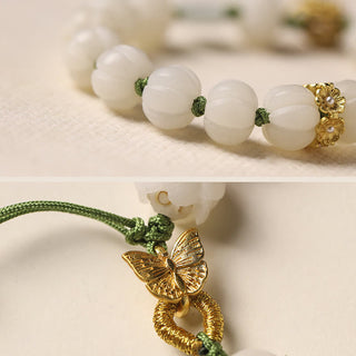 Buddha Gift Natural Bodhi Seed Lotus Pumpkin Bead Peace Harmony Bracelet