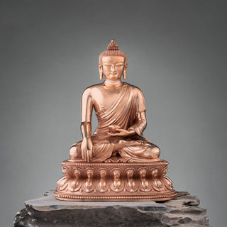 Buddha Gift Gautama Shakyamuni Buddha Figurine Serenity Copper Statue Home Decoration