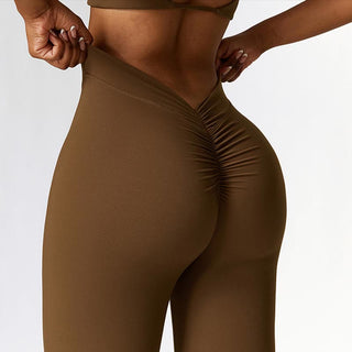 Buddha Gift High Waist Breathable Flare Pants For Sports Fitness Yoga