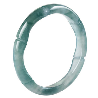 Buddha Gift Natural Jade Bamboo Prosperity Abundance Ring