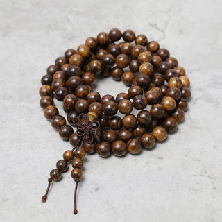 Buddha Gift 108 Mala Beads Bracelet Prayer Meditation Sandalwood Elastic