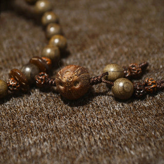 Buddha Gift Tibetan Sandalwood Protection Charm Mala Bracelet