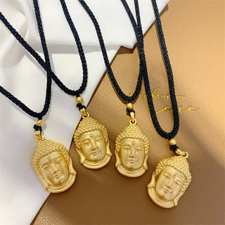 Buddha Gift Gold Buddha Copper Wealth Necklace Pendant