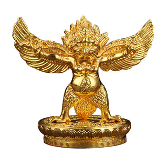 Buddha Gift Tibetan Gold Garuda Bird Alloy Protection Home Decoration