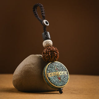 Buddha Gift Tibetan Om Mani Padme Hum Bodhi Seed Peace Key Chain