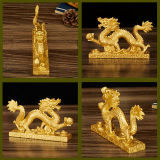 Buddha Gift Feng Shui Dragon Auspicious Cloud Wealth Luck Decoration