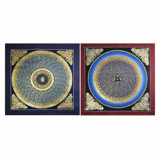 Buddha Gift Tibetan Handmade Thangka Painting Spiritual Blessing Blind Box Random Color Pattern