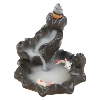 Buddha Gift Koi Fish Lucky Incense Burner Decoration