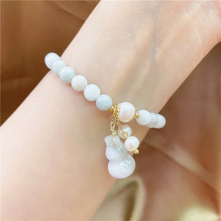 Buddha Gift Jade Gourd Blessing Protection Charm Bracelet