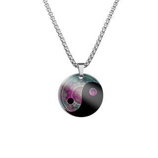 Yin Yang Koi Fish Dragon Titanium Steel Harmony Necklace Pendant (Extra 40% Off | USE CODE: FS40)
