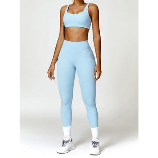 Buddha Gift Gym Sports Yoga Backless Bra Crop Tank Top Shorts