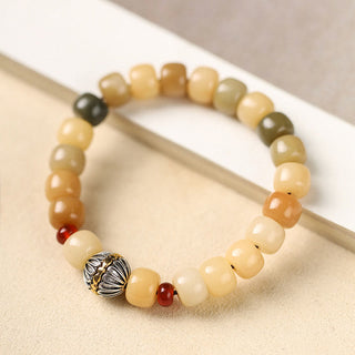Buddha Gift Natural Bodhi Seed The Lord of the Corpse Forest Om Mani Padme Hum Wisdom Bracelet
