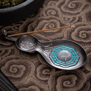 Buddha Gift Gourd Yin Yang Bagua Copper Blessing Incense Burner Decoration