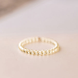 Buddha Gift Natural Citrine Happiness Prosperity Ring