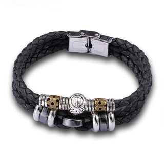 Buddha Gift 12 Constellations of the Zodiac Hematite Protection Bracelet
