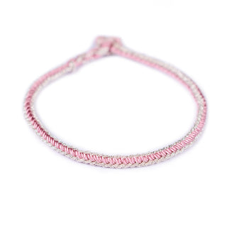 Buddha Gift Two-Color Rope Handcrafted Eight Thread Peace Knot Bracelet