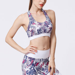 Buddha Gift 2Pcs Sunflower Flowers Leaves Print Top Pants Sports Fitness Yoga Women's Yoga Sets