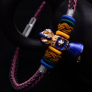 Buddha Gift Tibetan Handmade Dorje Vajra Strength Eight Threads String Bracelet