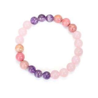 Buddha Gift 108 Mala Beads Amethyst Rose Quartz Spiritual Healing Tassel Bracelet