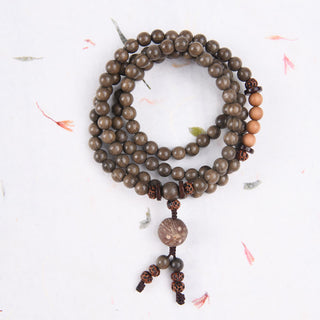 Buddha Gift Tibetan Sandalwood Protection Charm Mala Bracelet