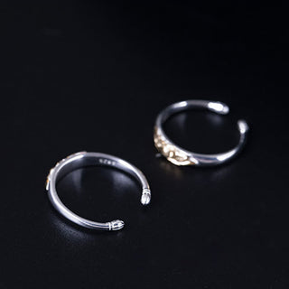 Buddha Gift 925 Sterling Silver Lotus Flower New Beginning Ring