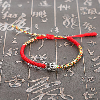 Buddha Gift Handmade Colorful King Kong Knot Buddha Serenity String Bracelet