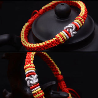 Buddha Gift Colorful Rope True Love Knot Luck Handmade Bracelet