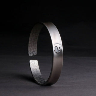 Buddha Gift 999 Sterling Silver Yin Yang Auspicious Clouds Balance Harmony Bracelet
