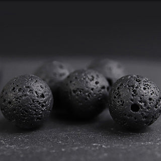 Buddha Gift Lava Rock Ebony Wood Tiger Eye Support Healing Bracelet