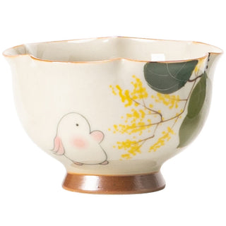 Buddha Gift Hand Painted Small Osmanthus Rabbit Ceramic Teacup Kung Fu Tea Cup 40ml