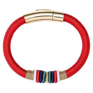 Buddha Gift Tibetan Handmade Colorful King Kong Knot Five Elements Luck Braid String Bracelet