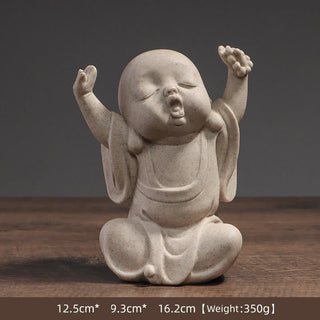 Buddha Gift Tibetan Meditation Buddha Monk Blessing Serenity Resin Home Decoration