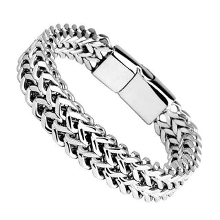 Buddha Gift Fish Scale Magnetic Buckle Titanium Steel Balance Bracelet Bangle