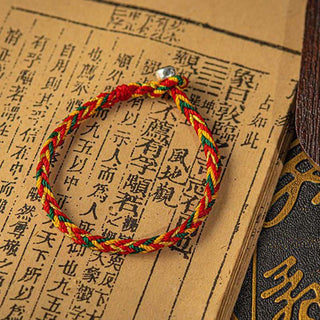 Buddha Gift "May you be good fortune and success" Lucky Multicolored Bracelet