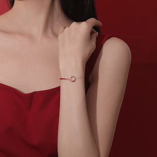 Buddha Gift 925 Sterling Silver Year Of The Dragon Copper Koi Fish Luck Protection Bracelet