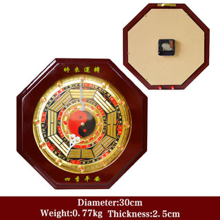 Buddha Gift Feng Shui Bagua Map Balance Energy Map Wall Clock