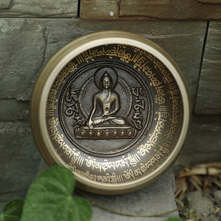 Buddha Gift Tibetan Sound Bowl Handcrafted for Focus and Meditation Peaceful Happiness Singing Bowl Set