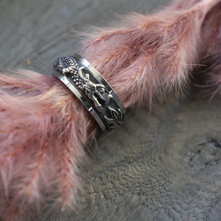 Buddha Gift Dragon Titanium Steel Stimulation Rotatable Ring (Extra 30% Off | USE CODE: FS30)