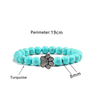 Buddha Gift “Save A Dog” Stone Bracelet