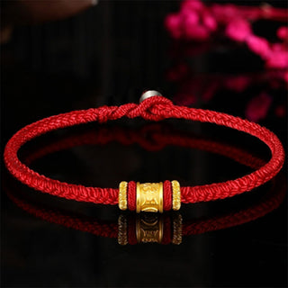 Buddha Gift Tibet 999 Gold Om Mani Padme Hum Engraved Protection Lucky Bead Bracelet