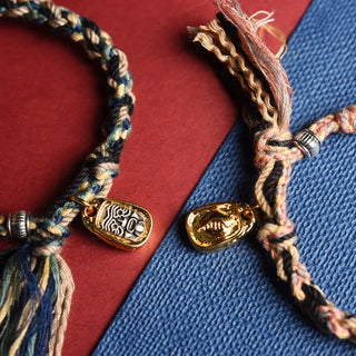 Buddha Gift Zakiram Goddess of Wealth Om Mani Padme Hum Peace Handmade Bracelet