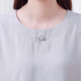 Buddha Gift 2Pcs Half Sleeve T-Shirt Pants Meditation Zen Tai Chi Cotton Linen Clothing Unisex Set