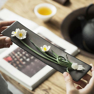 Buddha Gift Lotus Peony Rose Flower Ceramic Spiritual Incense Burner