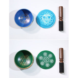 Buddha Gift Tibetan Sound Bowl Handcrafted for Chakra Healing and Mindfulness Meditation Singing Bowl Set
