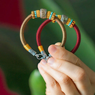 Buddha Gift Handmade Tibetan Amulet King Kong Knot Luck Protection Braided Bracelet