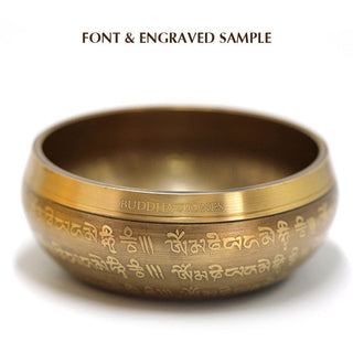 Buddha Gift Tibetan Sound Bowl Handcrafted for Yoga Mindfulness and Meditation Singing Bowl Set