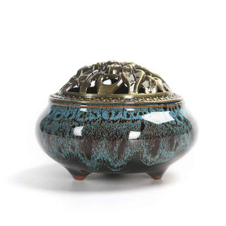Buddha Gift Colorful Ceramic Incense Burner