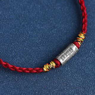 Buddha Gift Handcrafted 925 Sterling Silver Everything Goes Well Design Protection Strength Bracelet Anklet