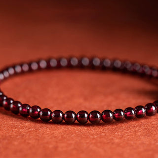 Buddha Gift Garnet Cinnabar PiXiu Blessing Calm String Bracelet